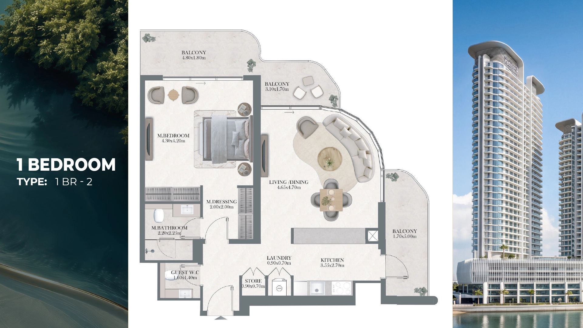 1 BR